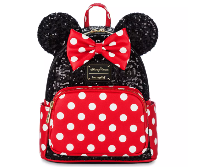 Minnie Mouse Sequined Loungefly Mini Backpack shopdisney 1